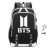 MOCHILA CASUAL KPOP BTS - NEGRO