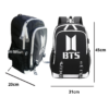 MOCHILA CASUAL KPOP BTS - NEGRO